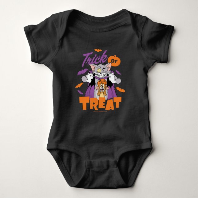 Tom & Jerry | Jerry is SO Scary Baby Bodysuit (Front)