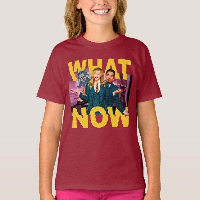 Tom & Jerry With Kayla and Terrance - What Now T-Shirt (Front)