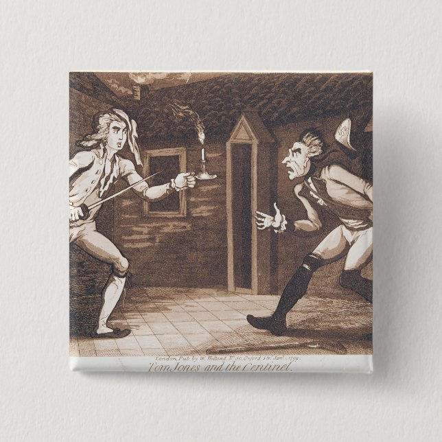 Tom Jones and the Centinel, 1799 15 Cm Square Badge (Front)