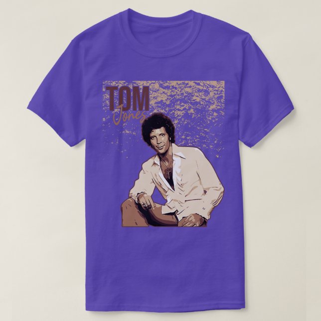 Tom Jones Brown vintage T-Shirt (Design Front)