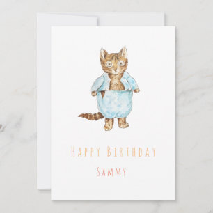 Tom Kitten birthday greeting card