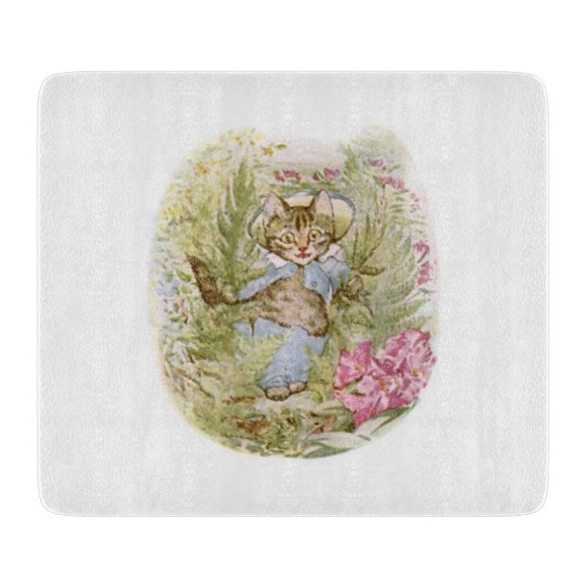 Tom Kitten (Cute Cat Illustration) Beatrix Potter Cutting Board (Front)