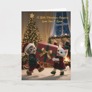 Tom & Luna Christmas Surprise Card