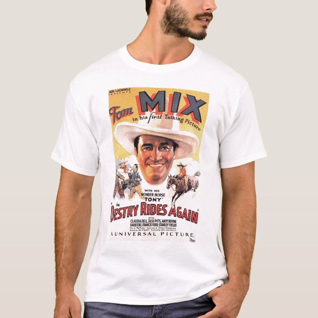 Tom Mix 1932 vintage movie poster T-shirt (Front)