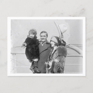 Tom Mix Family Postcard