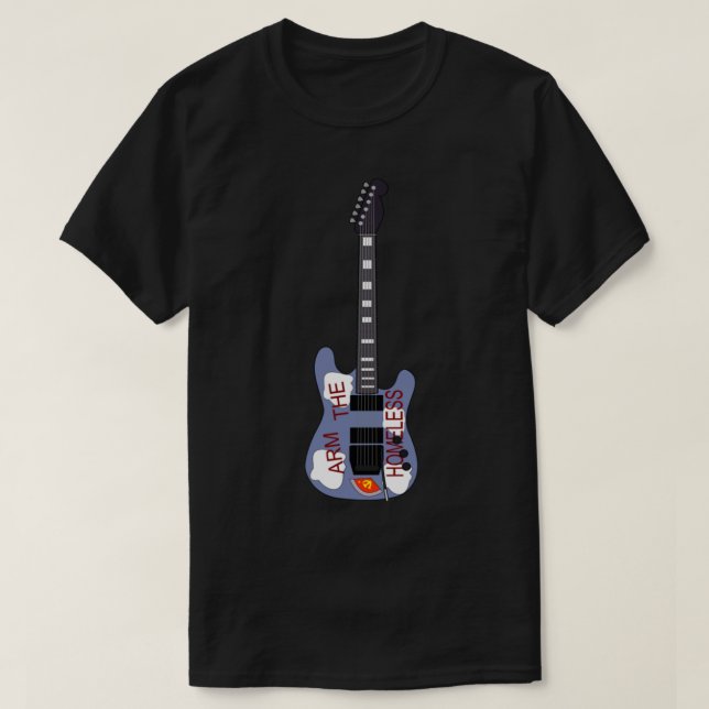 Tom Morello Arm the Homeless Guitar Sticker T-Shirt (Design Front)