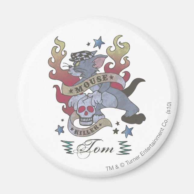Tom Mouse Killer Tattoo 2 Magnet (Front)