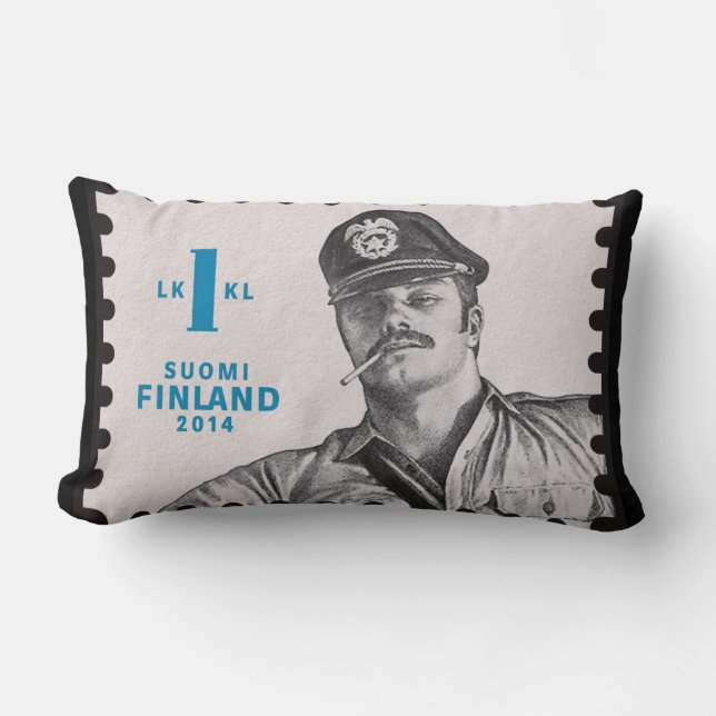Tom of Finland lounge Lumbar Cushion (Front)