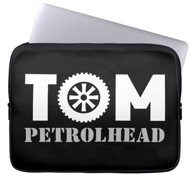 Tom Petrol Head Laptop Sleeve (Front)