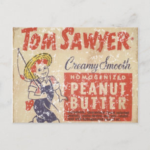 Tom Sawyer - 1945- distressed Postcard