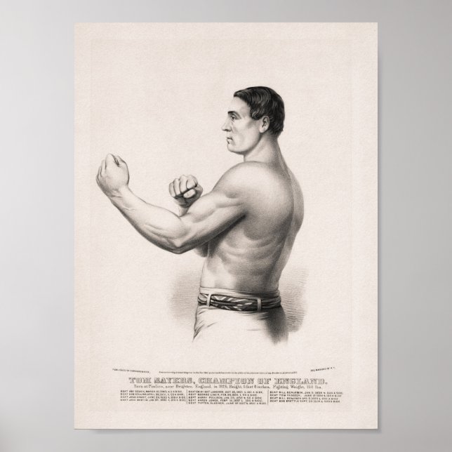 Tom Sayers - English Bare-Knuckle Champion Poster (Front)