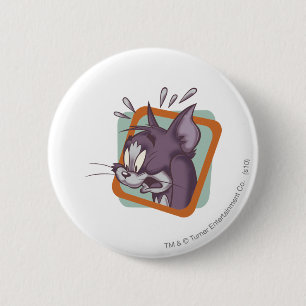 Tom Scaredy Cat 6 Cm Round Badge