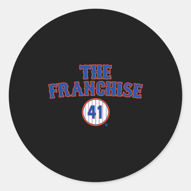Tom Seaver The Franchise New York Baseball  Classic Round Sticker (Front)