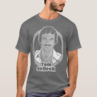 Tom Selleck 80s Aesthetic Design T-Shirt