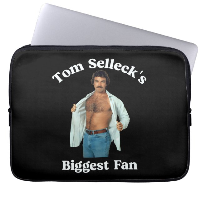 Tom Selleck's Biggest Fan Retro Style Design Laptop Sleeve (Front)
