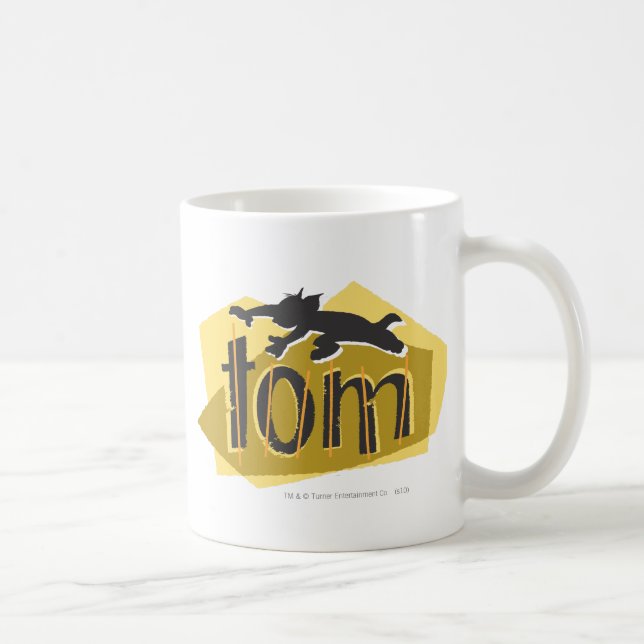 Tom Silhouette Logo Coffee Mug (Right)