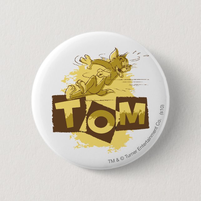 Tom Sliding Stop 6 Cm Round Badge (Front)