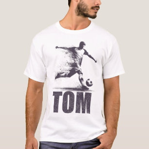 Tom Soccer Boys Personalized First Name Tom T-Shirt