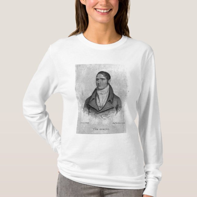 Tom Spring, engraved by Percy Roberts T-Shirt (Front)
