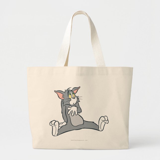 Tom Sulking Large Tote Bag (Front)