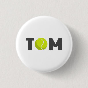 Tom Tennis 3 Cm Round Badge