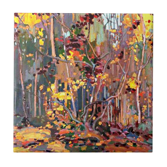Tom Thomson art: Maple Saplings Tile (Front)