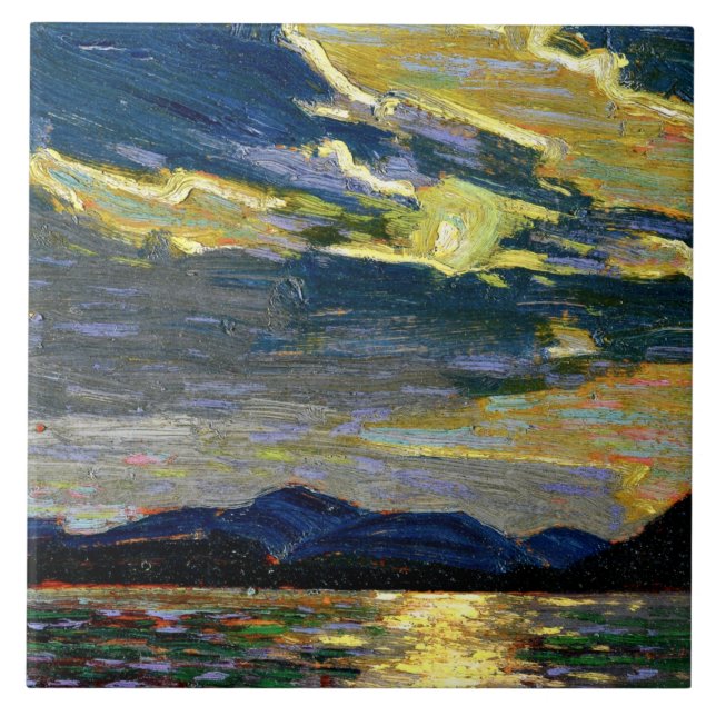 Tom Thomson - Hot Summer Moonlight Tile (Front)