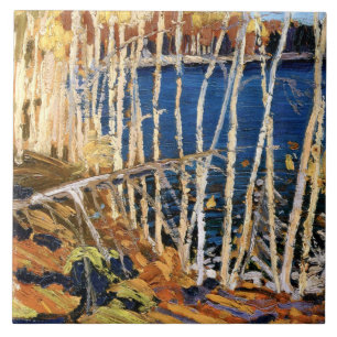 Tom Thomson painting, Blue Lake, Tile