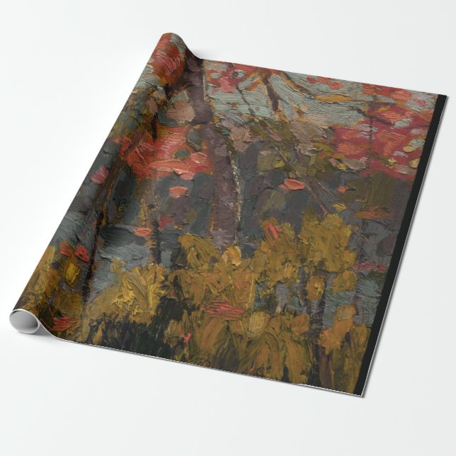 Tom Thomson Painting Canadian Landscape Wrapping Paper (Unrolled)