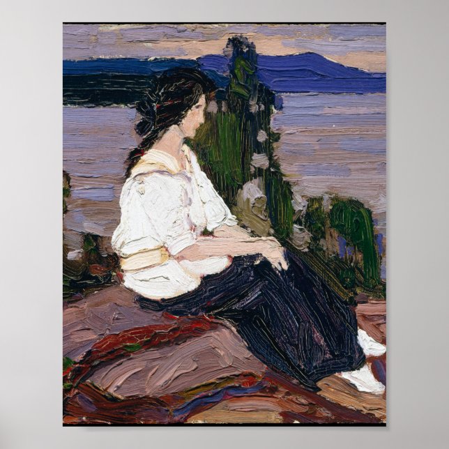 Tom Thomson Painting Lovely Canadian Lady Figure Poster (Front)