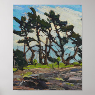 Tom Thomson Painting Pine Island Canadian Land Poster