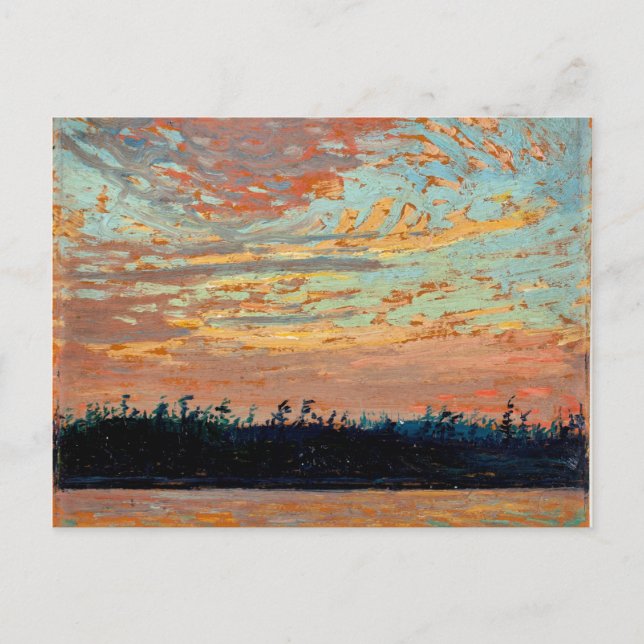 Tom Thomson - Sunset Sky Postcard (Front)