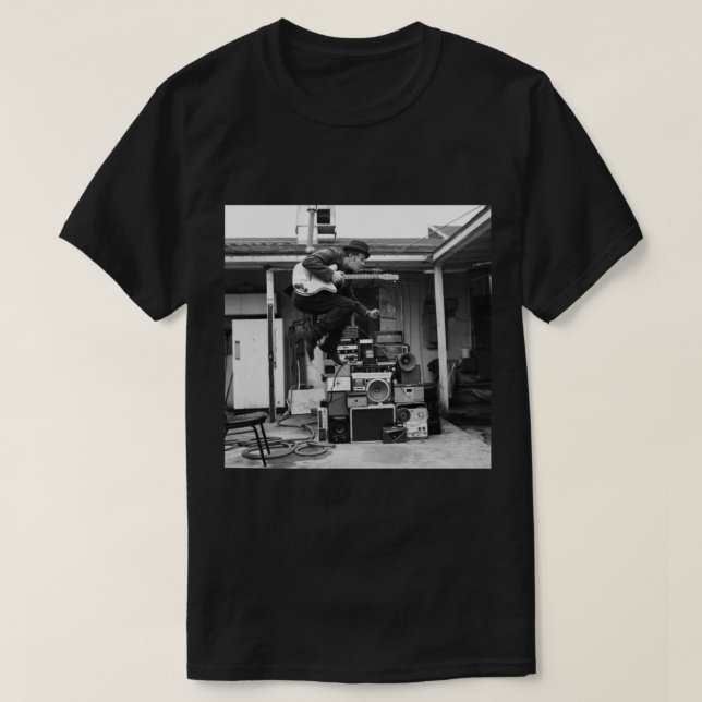 Tom Waits Poster T-Shirt (Design Front)