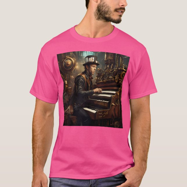 Tom Waits Steampunk T-Shirt (Front)