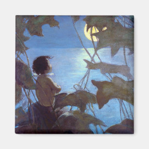 Tom Watching the Moon, Jessie Willcox Smith Magnet