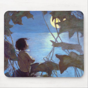 Tom Watching the Moon, Jessie Willcox Smith Mouse Pad
