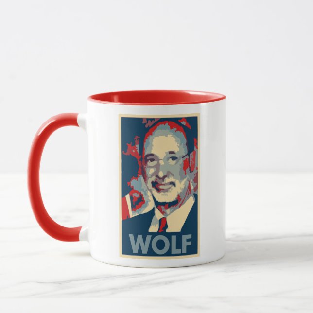 Tom Wolf Poster Political Parody Mug (Left)