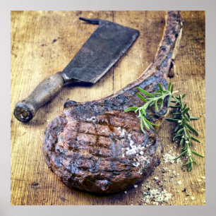 Tomahawk Steak Poster