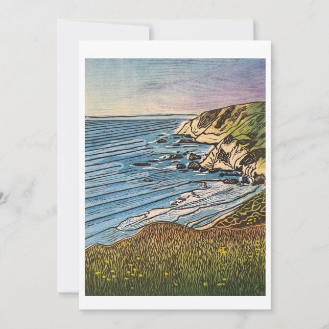 Tomales Bay Trail Flat Holiday Card (Front)