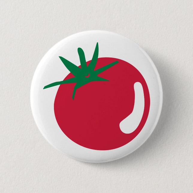 Tomato 6 Cm Round Badge (Front)