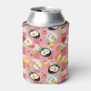 Tomato and Fried Eggs Pattern Can Cooler