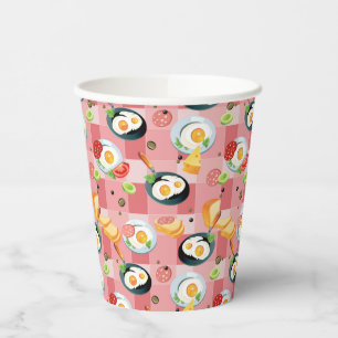 Tomato and Fried Eggs Pattern Paper Cups