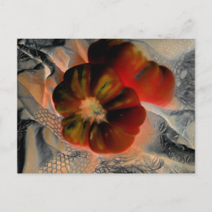 "Tomato and Lace" Digitally Altered Still Life Postcard