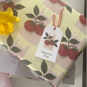 Tomato Apron Gift Tag    Kitchen Packaging