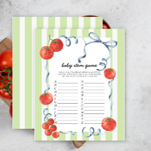 Tomato Baby Item Game. Baby Shower Game