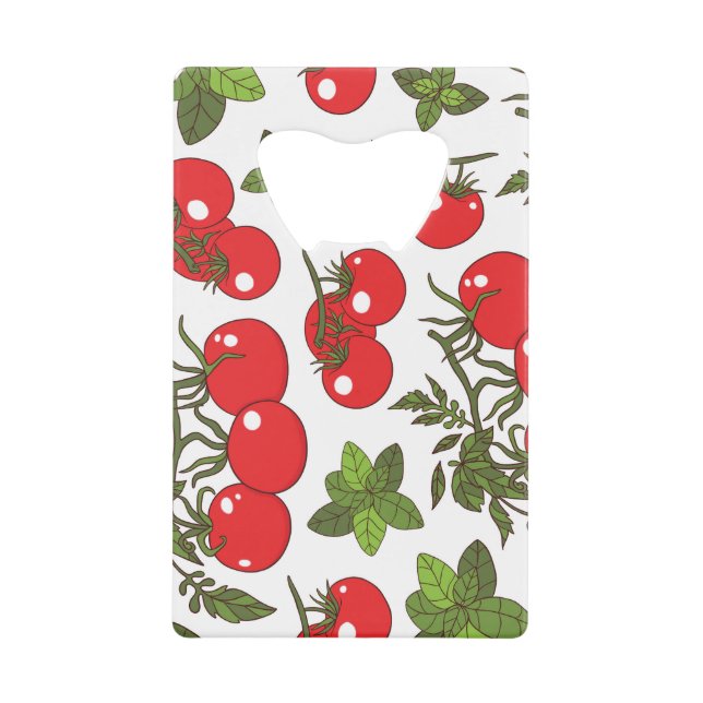Tomato Basil Seamless Kitchen Pattern (Front)