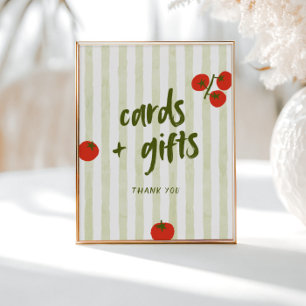 Tomato Bridal Shower Cards and Gifts Poster