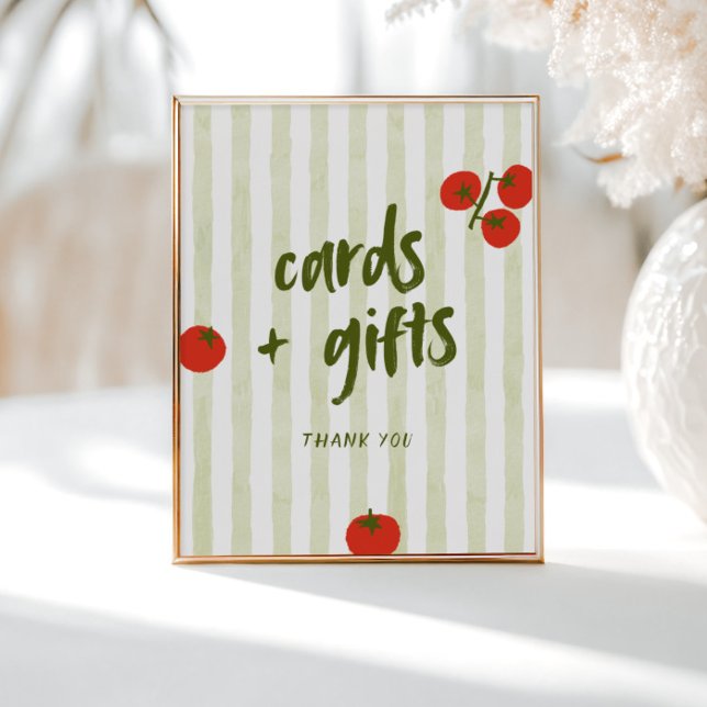 Tomato Bridal Shower Cards and Gifts Poster (Creator Uploaded)