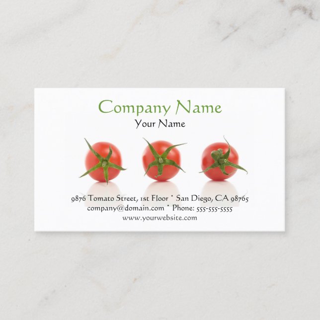 Tomato Business Card (Front)