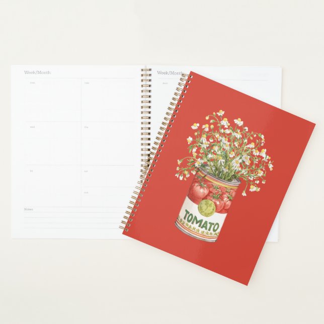 Tomato Can Flowers Planner (Display)